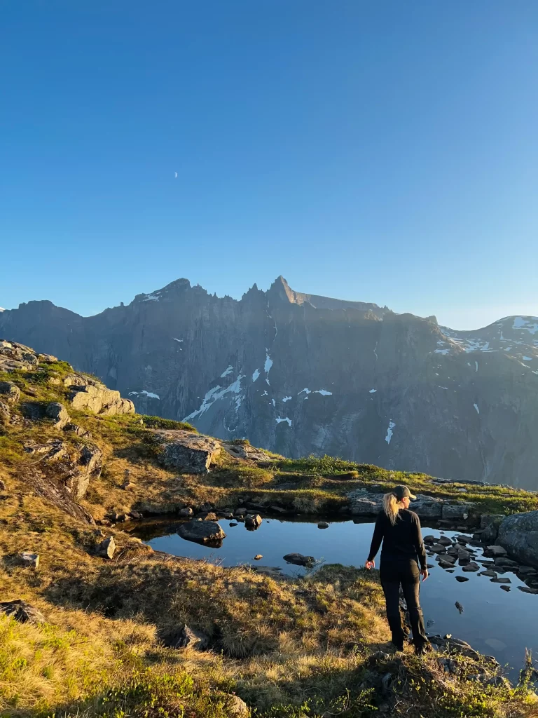Consultations Woman overlooking a mountain landscape in Norway