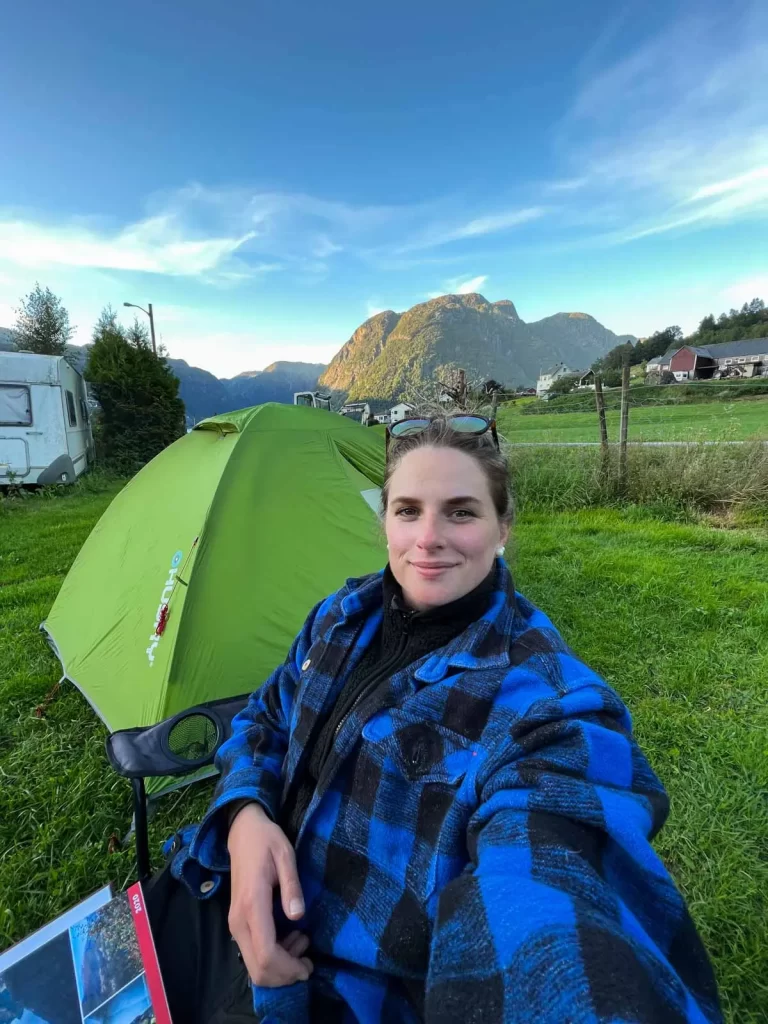 Camping in Sundal near the Bondhusvatnet trail in Hardanger